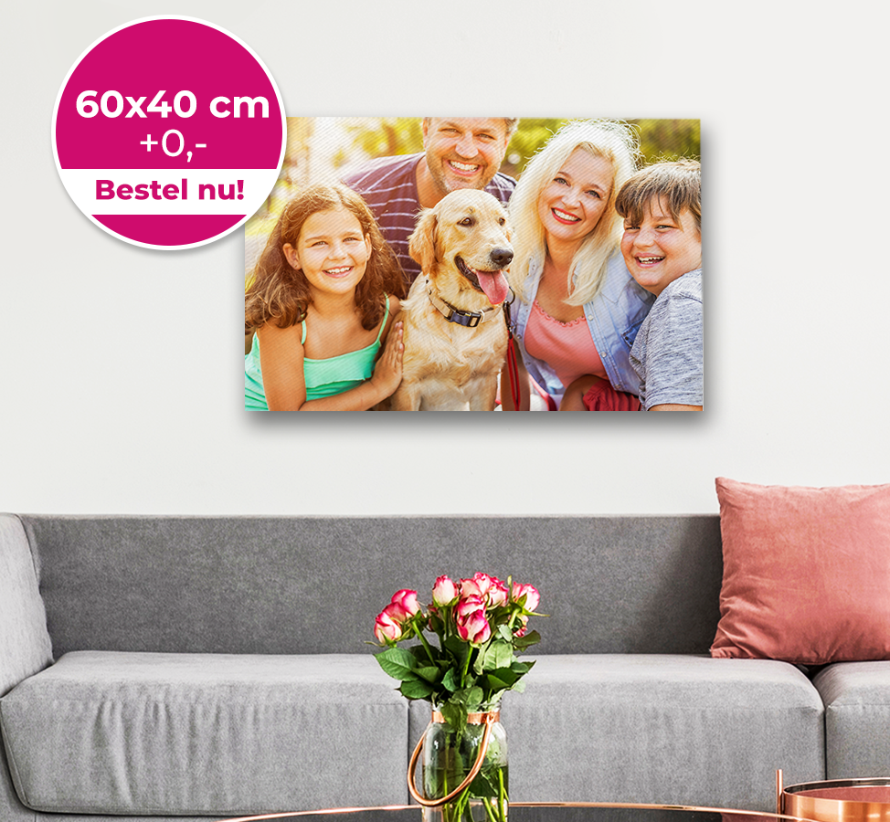 Foto op canvas 60x60