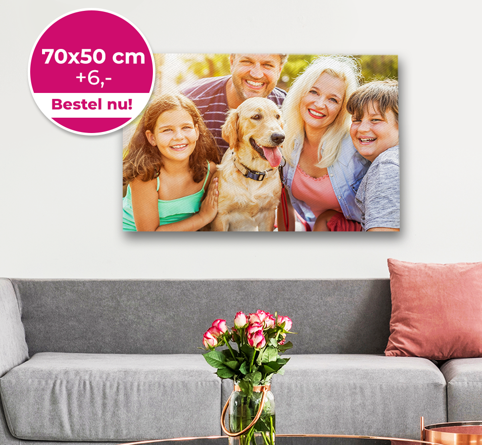 Foto op canvas 80x60